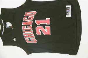 Maillot De Basket Chicago Bulls Jimmy Butler21 All Noir Scarlet Letter